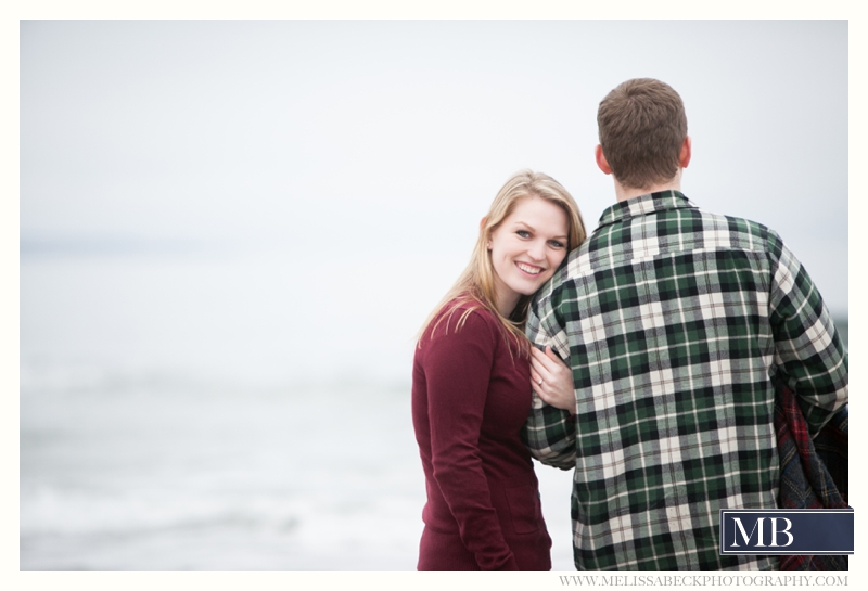 Drakes Island Engagement Session | Maine Beach Engagement Session | New England Wedding Photographer | Winter Beach Engagement | Melissa Beck Photography_0031