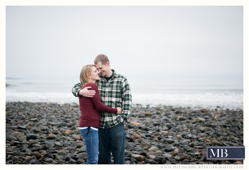 Drakes Island Engagement Session | Maine Beach Engagement Session | New England Wedding Photographer | Winter Beach Engagement | Melissa Beck Photography_0032 rocky beach kennebunk maine