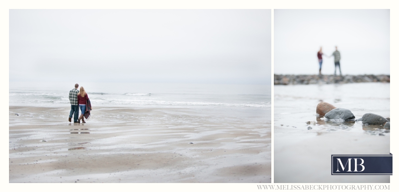 Drakes Island Engagement Session | Maine Beach Engagement Session | New England Wedding Photographer | Winter Beach Engagement | Melissa Beck Photography_0045 walking on the beach kennebunk maine