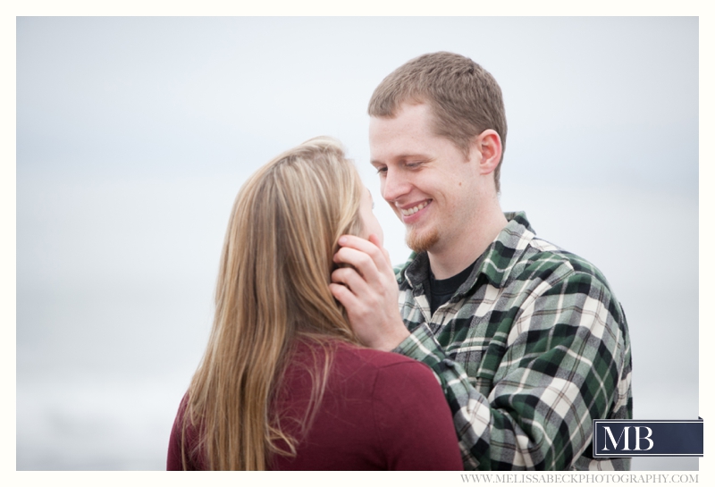 Drakes Island Engagement Session | Maine Beach Engagement Session | New England Wedding Photographer | Winter Beach Engagement | Melissa Beck Photography_0047