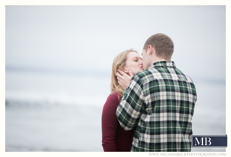 Drakes Island Engagement Session | Maine Beach Engagement Session | New England Wedding Photographer | Winter Beach Engagement | Melissa Beck Photography_0048