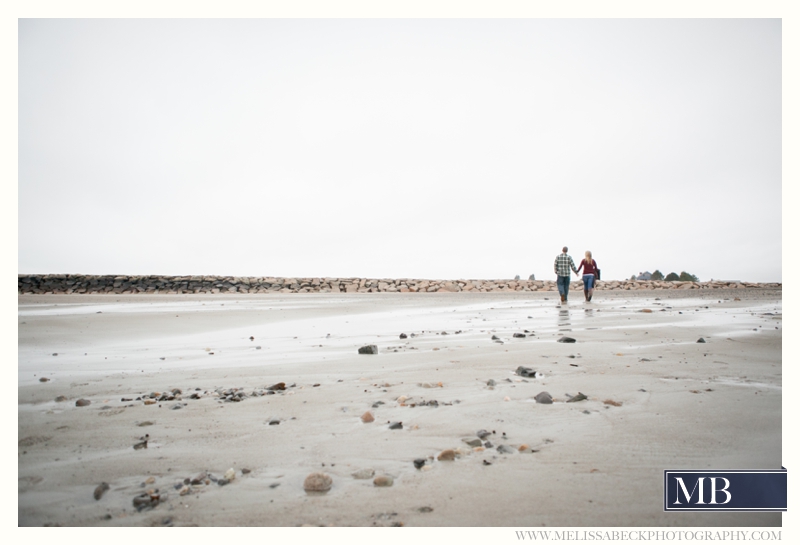 Drakes Island Engagement Session | Maine Beach Engagement Session | New England Wedding Photographer | Winter Beach Engagement | Melissa Beck Photography_0052 couple on the beach kennebunk maine