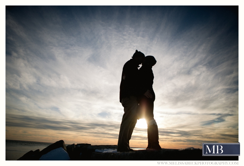 Kennebunkport-Maine-Engagement-Photographer-Melissa-Beck_0005.jpg kissing in the sunset kennebunkport beach