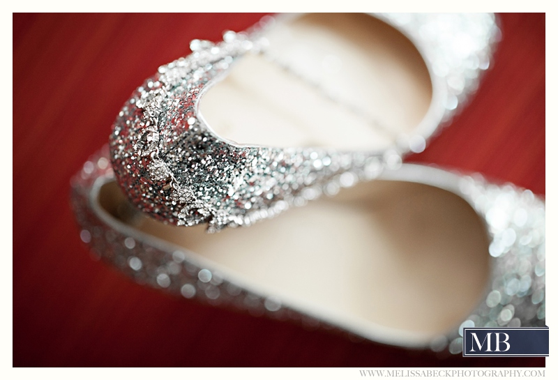 silver sparkle wedding shoes