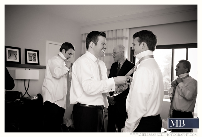 groomsmen getting ready