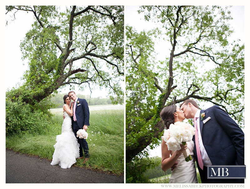 bride and groom portraits on a dirt path