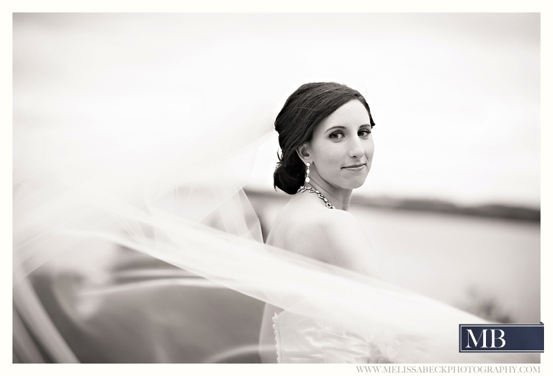 bride with long veil