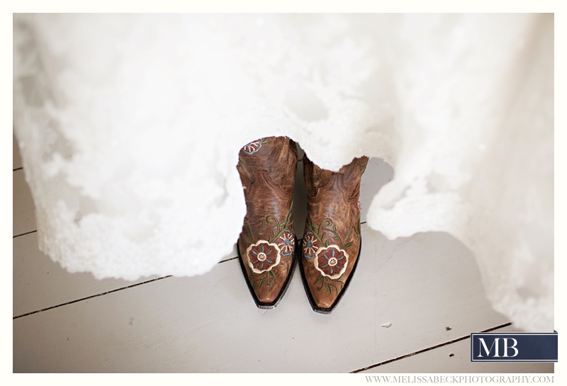 boots with a wedding dress