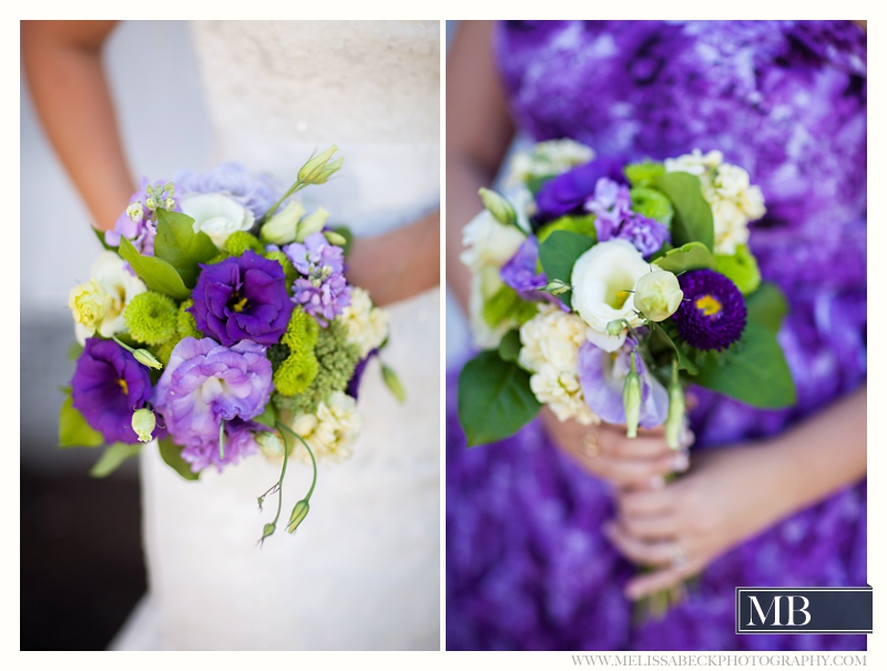 purple wedding bouquet