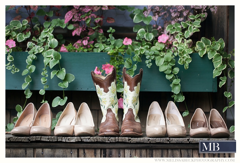 bridal boots with bridesmaids shoes